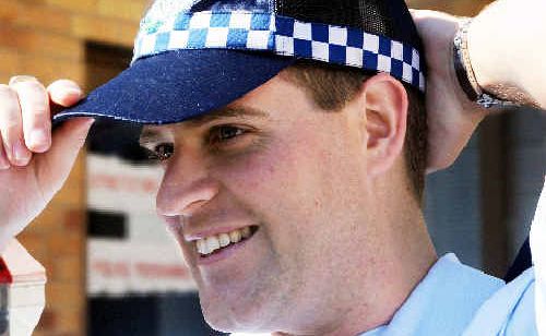 Constable Simon McDonald begins his job at the Hervey Bay Police Station. Constable Simon McDonald begins his job at the Hervey Bay Police Station.